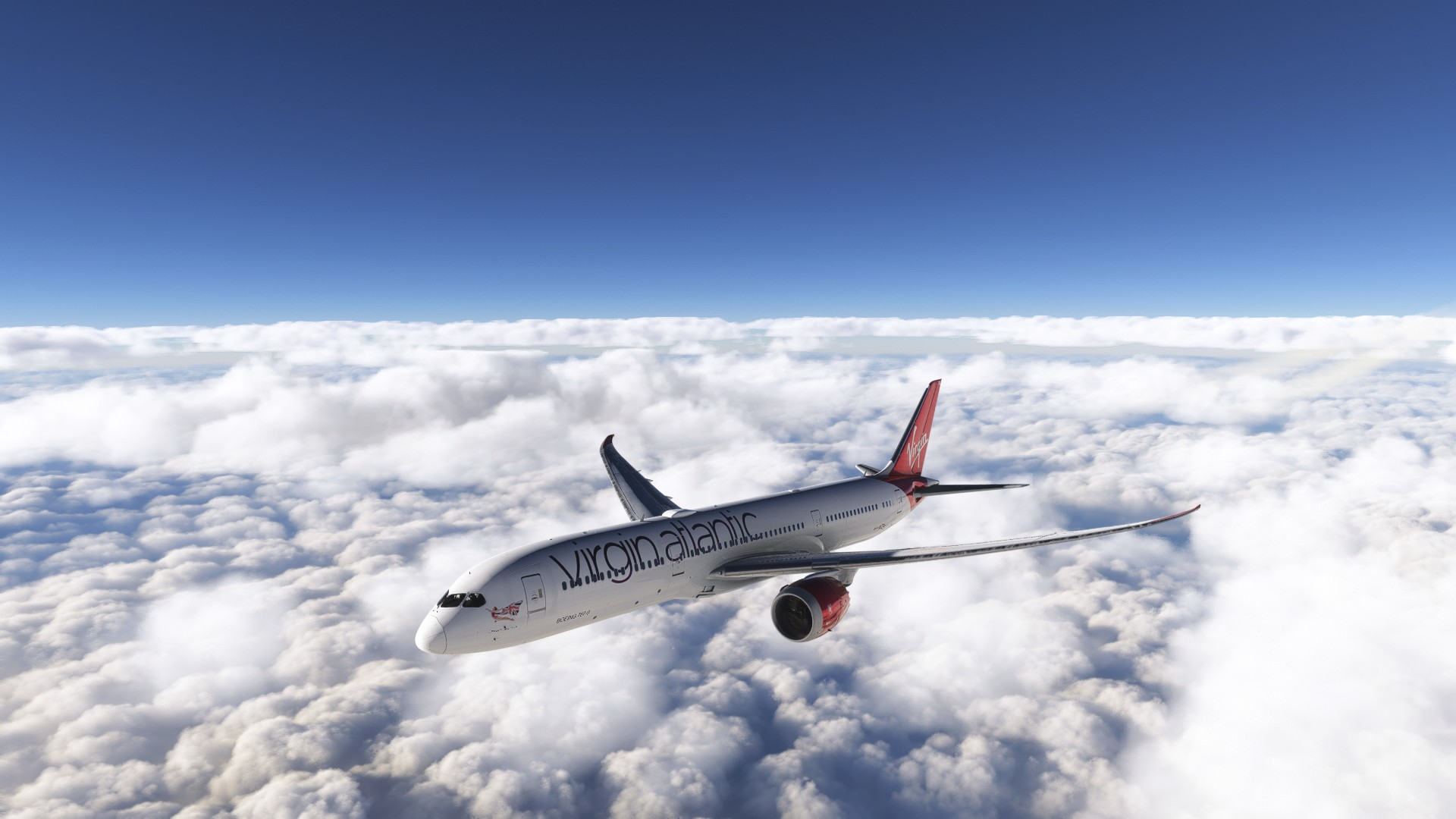 Boeing 787-9 in VRGN Virtual operations